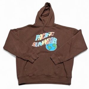 PacSun Harmony Graphic Pullover Hoodie Brown M